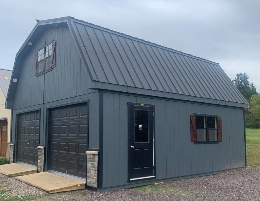 2-Car 2-Story Gambrel Garages | Rocky Mountain Sheds